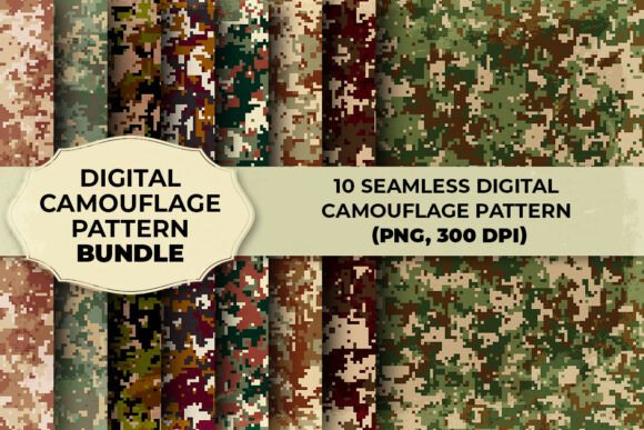 10 Seamless Digital Camouflage Pattern: A Versatile Tool for Modern Designers and Entrepreneurs