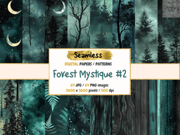 Forest Mystique 2 Digital Papers