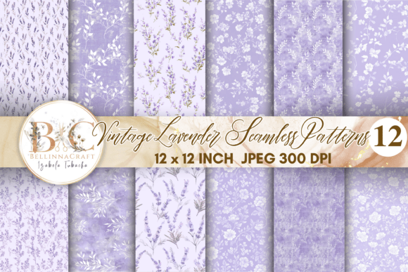 Vintage Lavender Seamless Digital Paper: A Timeless Addition to Creative Projects